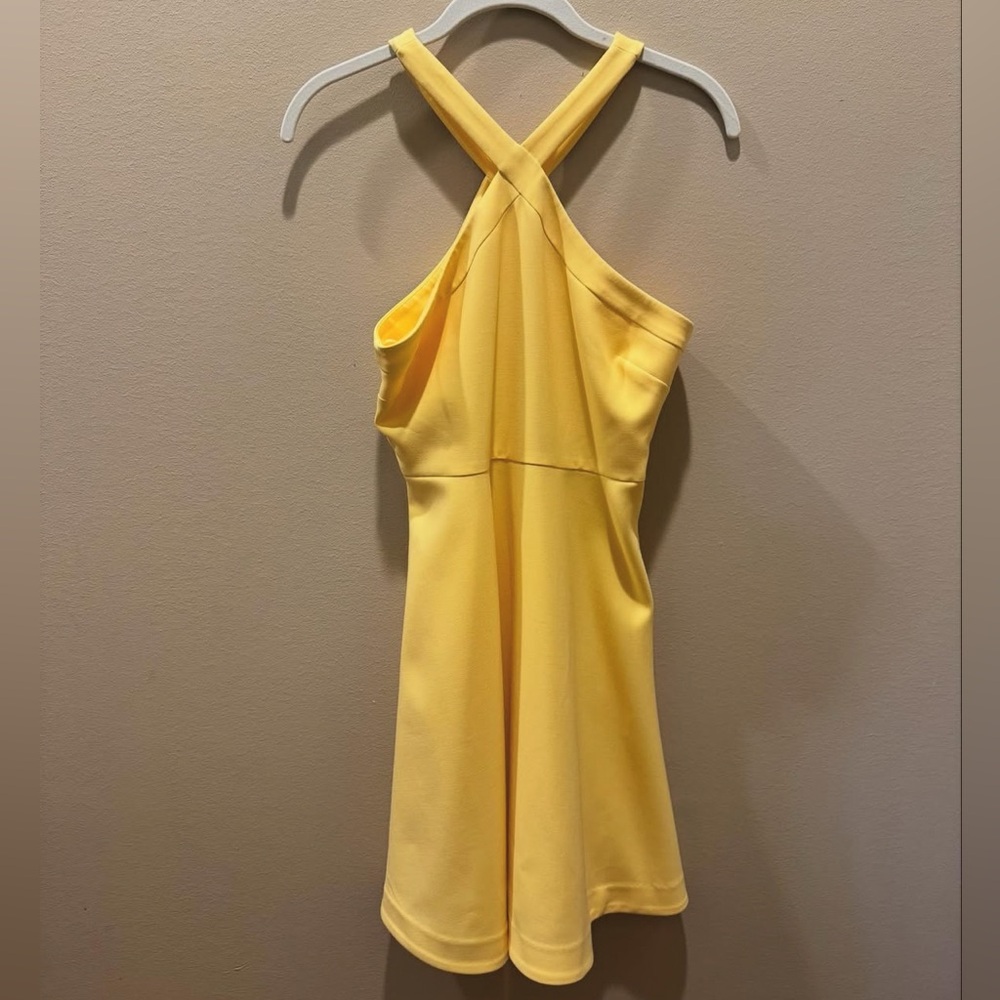 LIKELY Ashland Crossfront Dress | Size 6 | Yellow